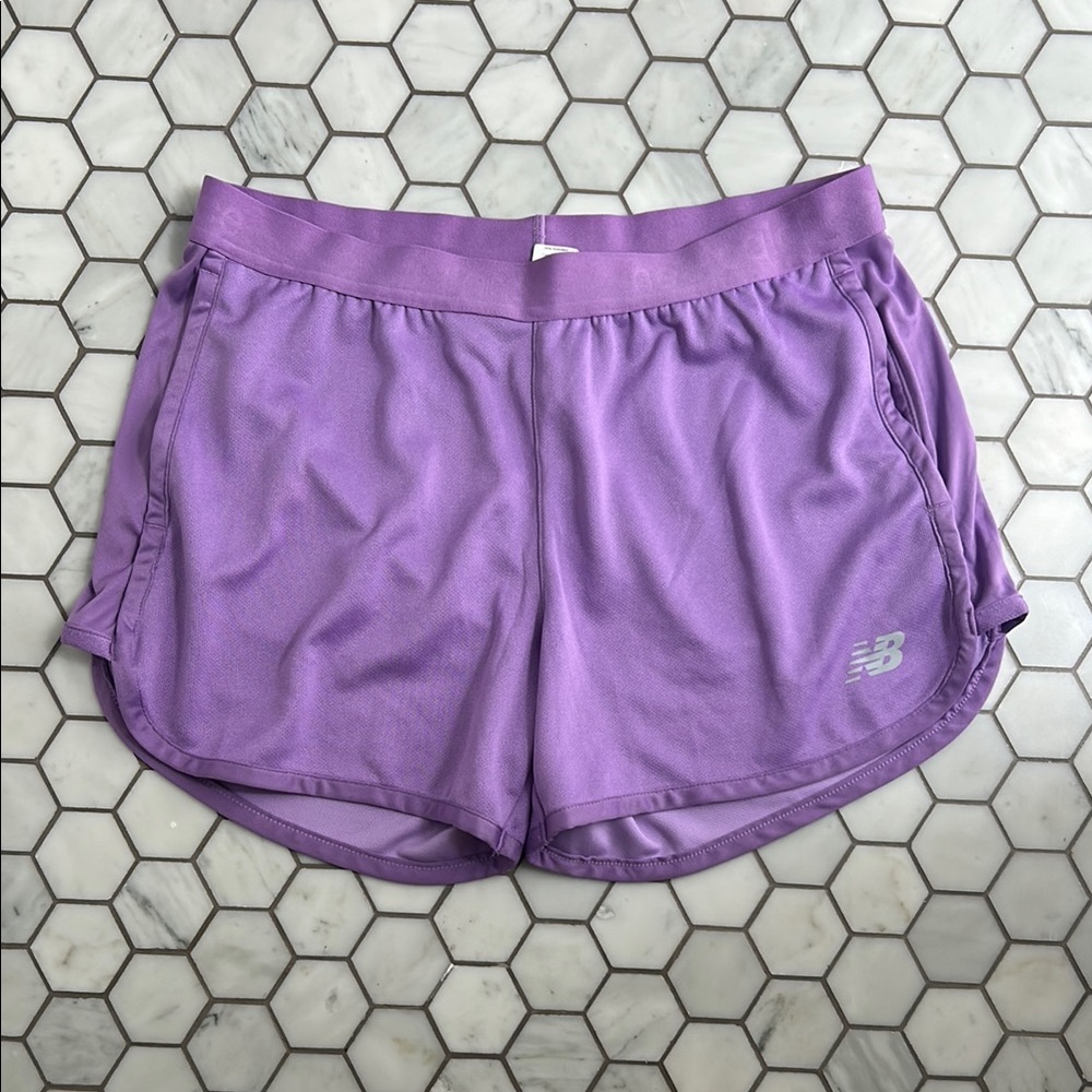 New Balance Purple Athletic Shorts Lightweight Performance